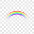 Rainbow on transparent background Royalty Free Stock Photo