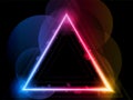 Rainbow Triangle Border Background