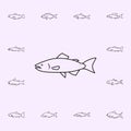 rainbow trout icon. Fish icons universal set for web and mobile Royalty Free Stock Photo