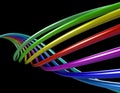 Rainbow tubes Royalty Free Stock Photo