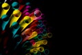 Rainbow tubes Royalty Free Stock Photo