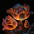 A Rainbow of Tulips, The Delightful Light Spectrum of a Beautiful Flower, generative ai Royalty Free Stock Photo