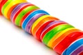 Rainbow Twirl Lollipop Candies Royalty Free Stock Photo