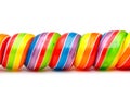 Rainbow Twirl Lollipop Candies Royalty Free Stock Photo