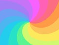 Rainbow twisted spiral background.