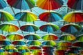 Rainbow umbrella art