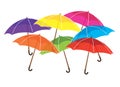 Rainbow umbrellas