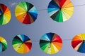 Rainbow umbrellas Royalty Free Stock Photo