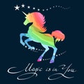 Rainbow unicorn background