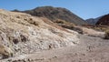 Rainbow Valley Valle Arcoiris, in the Atacama Desert in Chile. The mineral rich rocks of the Domeyko mountains give the valley t Royalty Free Stock Photo