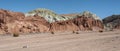 Rainbow Valley Valle Arcoiris, in the Atacama Desert in Chile. The mineral rich rocks of the Domeyko mountains give the valley t Royalty Free Stock Photo