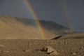 Rainbow at Vatnajokull National Park Iceland Royalty Free Stock Photo