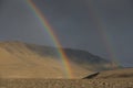 Rainbow at Vatnajokull National Park Iceland Royalty Free Stock Photo