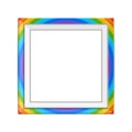 Rainbow vector frame.