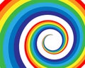 Rainbow vector illustration. Colorful abstract design. Color graphic symbol rain bow Royalty Free Stock Photo