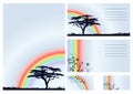 Rainbow - vector set Royalty Free Stock Photo