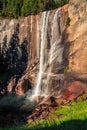 Rainbow on Vernal Falls and the Mist Trail, Yosemite National Park, California Royalty Free Stock Photo