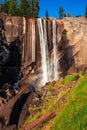 Rainbow on Vernal Falls and the Mist Trail, Yosemite National Park, California Royalty Free Stock Photo