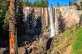 Rainbow on Vernal Falls and the Mist Trail, Yosemite National Park, California Royalty Free Stock Photo