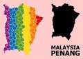 Spectrum Pattern Map of Penang Island for LGBT