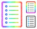 Spectral Network Gradient List Page Icon Royalty Free Stock Photo