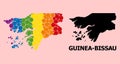 Spectrum Mosaic Map of Guinea-Bissau for LGBT