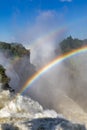 Rainbow on Victoria falls, Zimbabwe, Africa Royalty Free Stock Photo