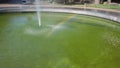 Rainbow View on Waterfountain in ITB Campus, Bandung City Royalty Free Stock Photo