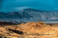 Rainbow Vista Valley of fire Nevada with the Mountain Ridge in t