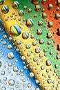 Rainbow water drops Royalty Free Stock Photo