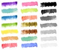 Rainbow watercolor paint stripe Royalty Free Stock Photo