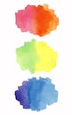 Rainbow watercolor paint stripe Royalty Free Stock Photo