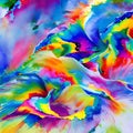 263 Rainbow Watercolor: A vibrant and artistic background featuring rainbow watercolor strokes in bold and vivid colors that cre