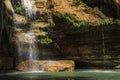 Rainbow on waterfall