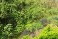 Rainbow from the waterfall of Peguche Royalty Free Stock Photo