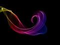 Rainbow waves abstract design background Royalty Free Stock Photo