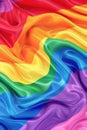 Rainbow Wavy Fabric Design Royalty Free Stock Photo