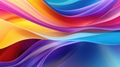 Rainbow Wavy Satin Background, abstract illustration