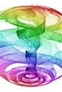 Rainbow Whirlpool Royalty Free Stock Photo