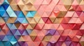 rainbow wooden triangles background