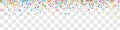 Rainbow Xmas Vector Panoramic Transparent Royalty Free Stock Photo