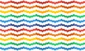 Rainbow zigzag background