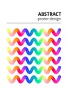 Rainbow Zigzag Poster