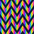 Rainbow zigzag seamless pattern