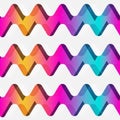 Rainbow zigzag seamless pattern