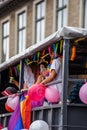 Rainbows all around. Gay pride at Copenhagen, year 2018 Royalty Free Stock Photo