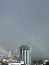 Rainbows in my city & x28; Jayapura & x29; Royalty Free Stock Photo