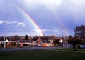 Rainbows over Lichfield city.