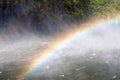 Rainbows over Stirling Falls , Milford Sound, Fiordland, New Zealand