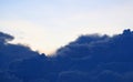 raincloud in blue sky, natural clouds background Royalty Free Stock Photo